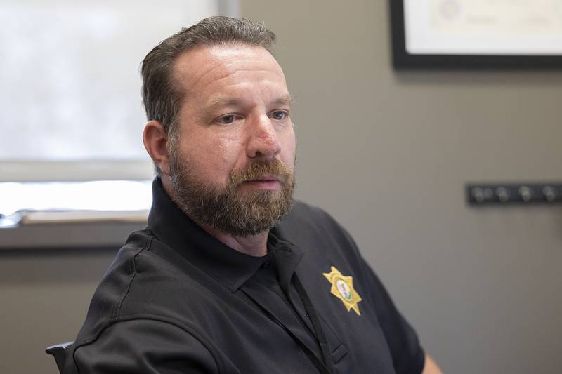 Months after being injured while responding to an incident in Lost Lake, Ogle County Sheriff Deputy Lt. Jason Ketter is back at work Tuesday, Oct. 1, 2024.