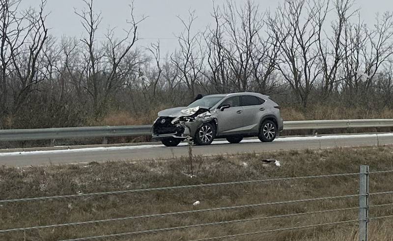 A motorist was involved with a crash with a pickup truck on Monday, Dec. 2, 2024 along Interstate 80 between the La Salle and Peru exits.