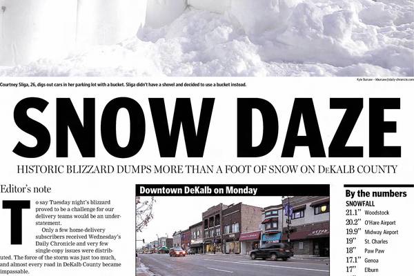 “Snow Daze,” “Flakes of Wrath” and more historic covers of the 2011 Groundhog Day blizzard