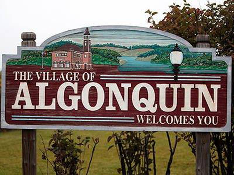 Village of Algonquin sign