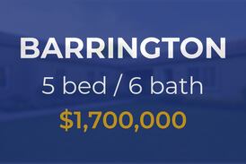 Sale closed in Barrington: $1.7 million for a five-bedroom house