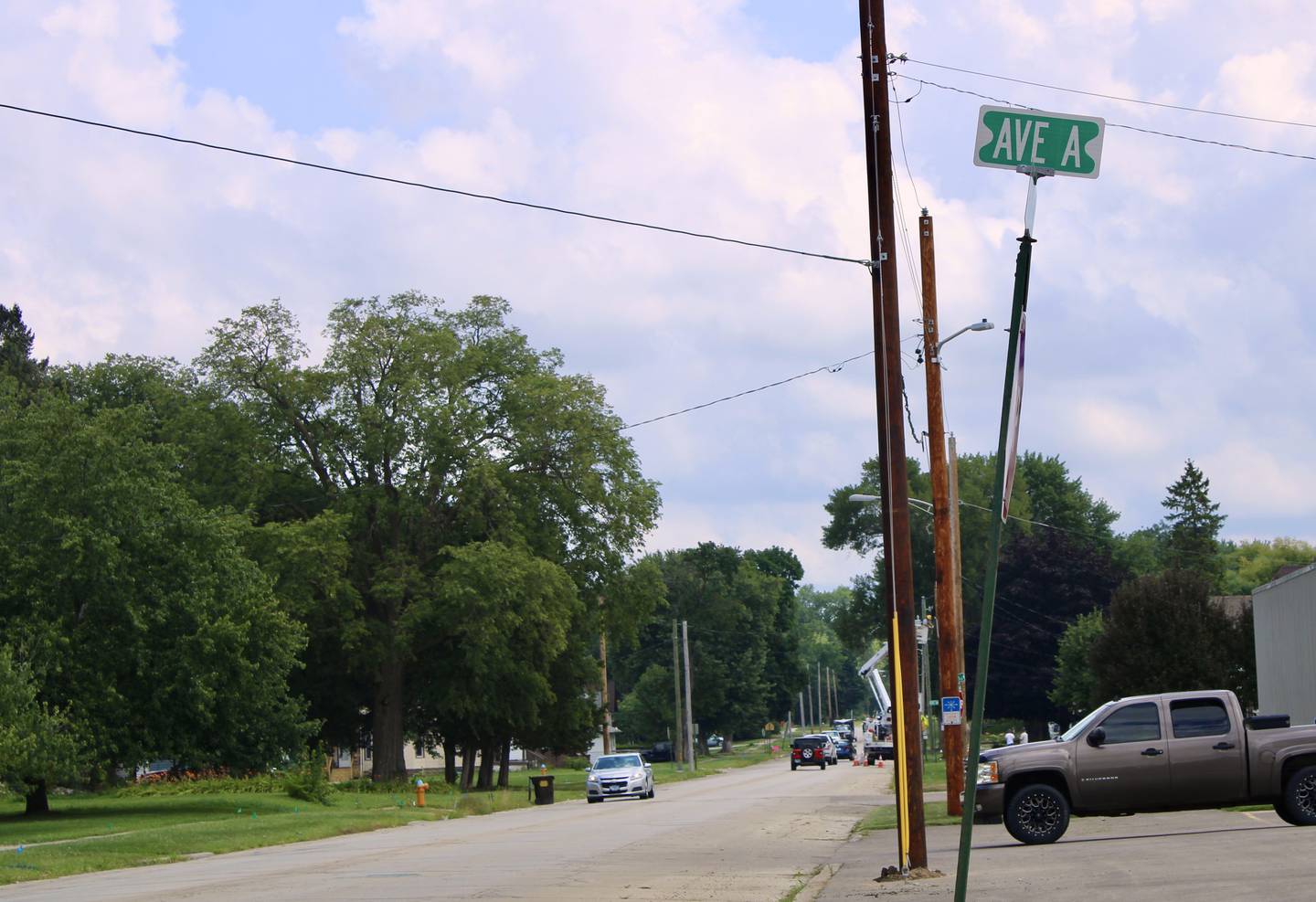 A view of Dixon Avenue in Rock Falls where it intersects with Avenue A. A $2.5 million project to completely rebuild Dixon Avenue from Avenue A to the Hennepin Canal starts Wednesday.