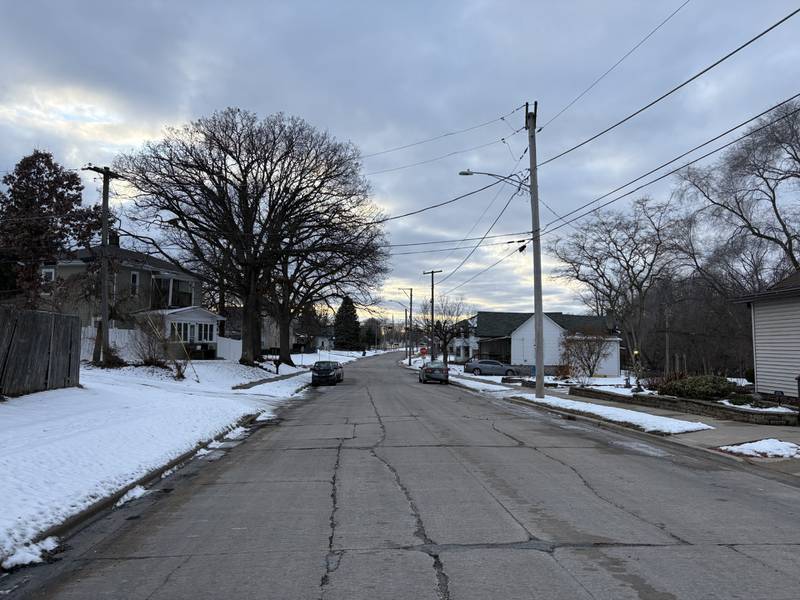 A view of the 600 block of Bronson St. in Streator, where parking on both sides of the street has raised safety concerns.