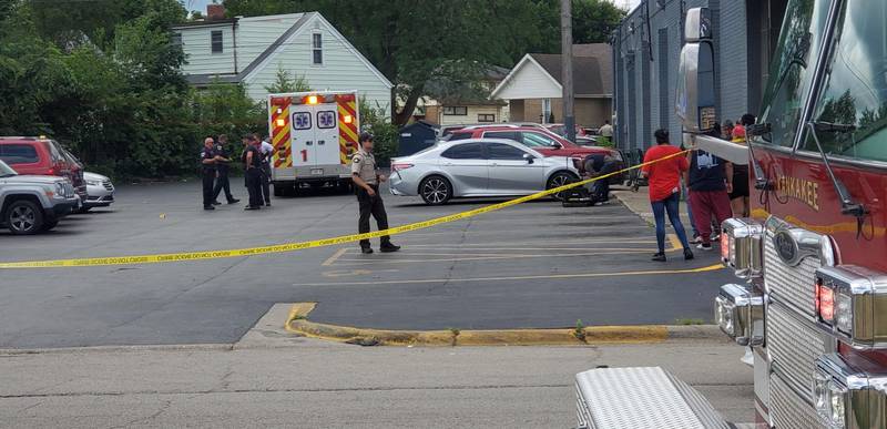 Kankakee police investigated a shooting Sunday afternoon that left two people suffering non-life-threatening injuries.