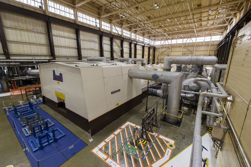 The turbine in Plant 1 is humming along as usual during the outage Wednesday, April 16, 2025, in Byron.