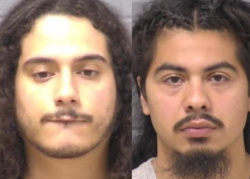 Elian Raya (left) and John Roy Hernandez Jr.