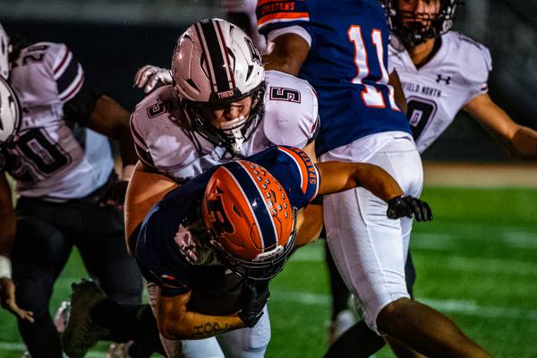 Photos: Plainfield North, Romeoville football meet in Southwest Prairie Conference action