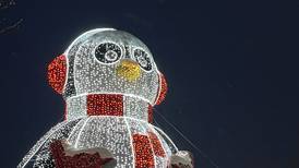 Giant lighted penguin shines in New Lenox’s Christmas in the Commons display