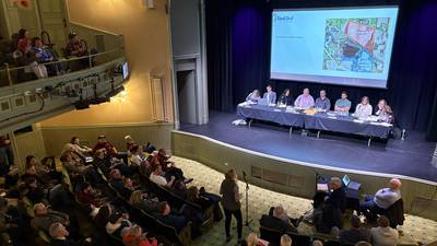 Woodstock neighbors fill Opera House to oppose gravel pit expansion – and drama ensues