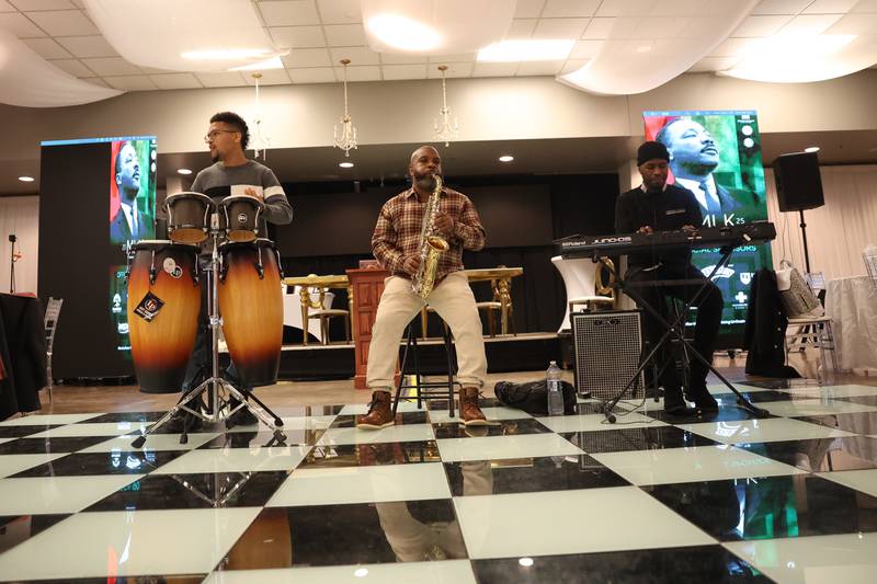 Guest are welcomed by live music at the MLK Brunch & Celebration 2025 on Saturday, Jan 18, 2025 in Joliet.