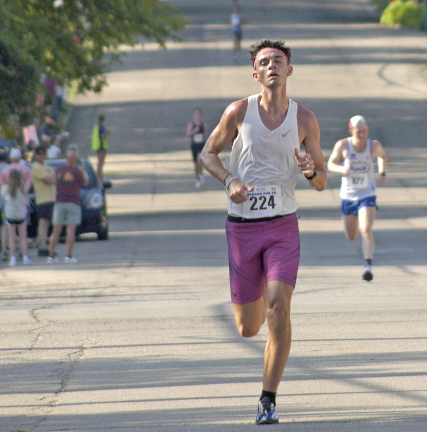 Dean Geiger of Dixon takes second in the Reagan Run 5K with a time of 16:25.33. The Reagan Run was held Saturday,  July 5, 2025. It was a highlight of the 61st annual Dixon Petunia Fest, which ran July 3-6.