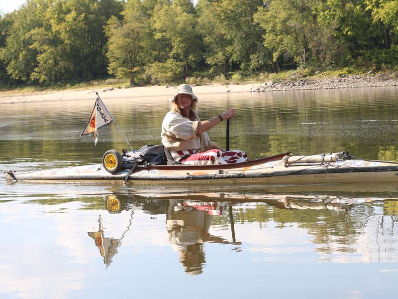 Photos: Paddling the Great Loop on a kayak, Peter Frank's epic 6,000 mile journey passes through Starved Rock
