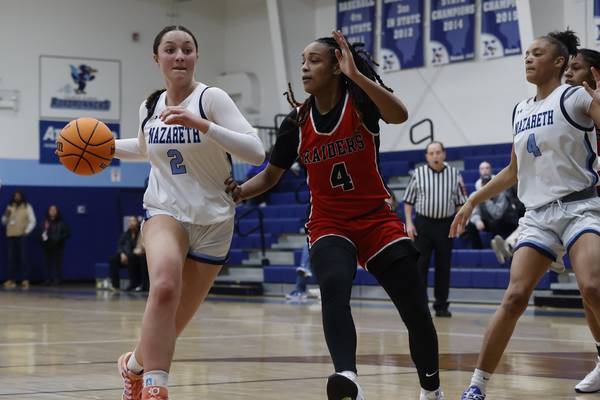 Suburban Life girls basketball notes: Nazareth’s Sam Austin may not fill up stat line – but plays a vital role