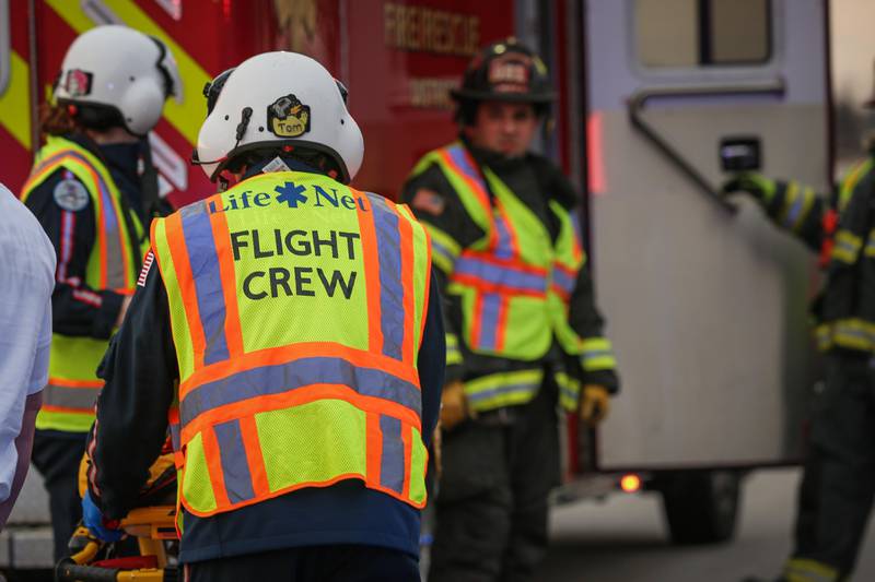 The Woodstock Fire/Rescue District responded Tuesday, March 21, 2023, to the 4900 block of North Route 47 for a reported rollover crash. The male driver was airlifted to Advocate Condell Medical Center in Libertyville with serious, life-threatening injuries