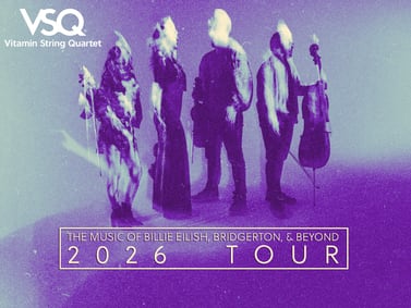 Vitamin String Quartet: The Music of Billie Eilish, Bridgerton and Beyond coming to Rialto Square Theatre 