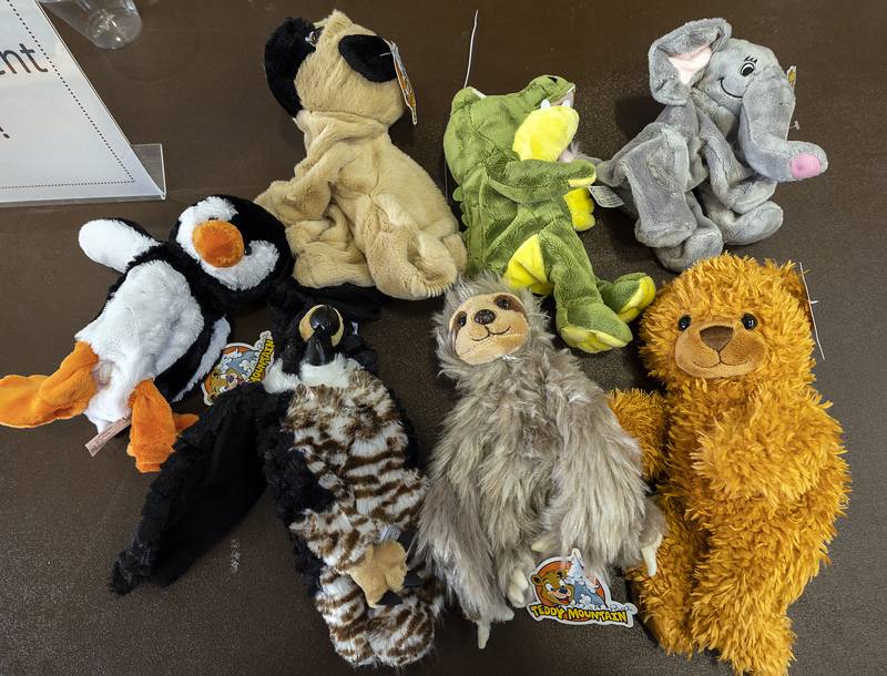 SVCC students could choose from several different animals to stuff Wednesday, Nov. 13, 2024, at the event. A patchwork teddy bear was the most popular and was snatched up fast.