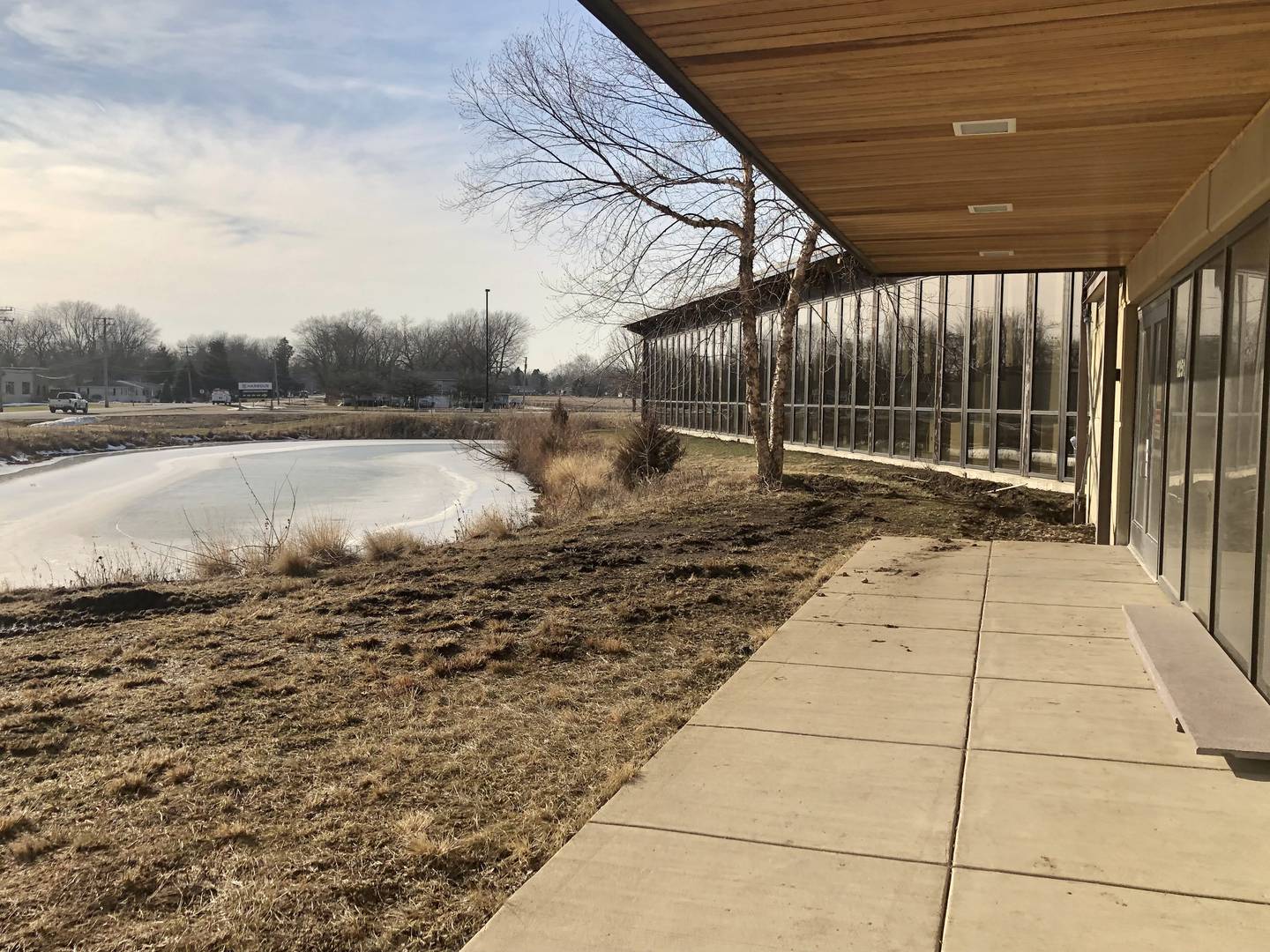 View from front door of new Sandwich police station (David Petesch - dpetesch@shawmedia.com)