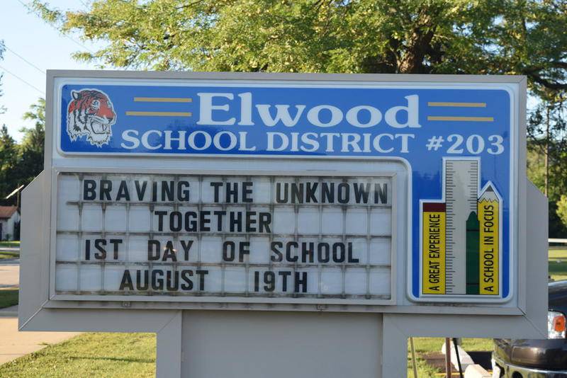 This year's back-to-school slogan is for the Elwood Tigers is “Braving the Unknown Together."