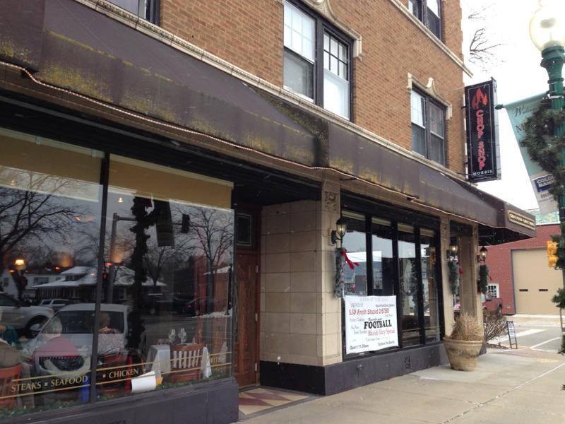 The outside of the Chop Shop in Morris