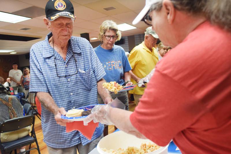 About 300 people attended the American Legion Post 111 & Elks Lodge veterans appreciation meal on July 4 in the Newton Post's headquarters.