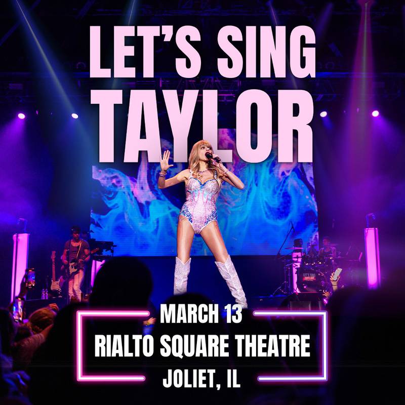 Let’s Sing Taylor: A Live Band Experience comes to the Rialto Square Theatre on downtown Joliet on Thursday, March 13.
