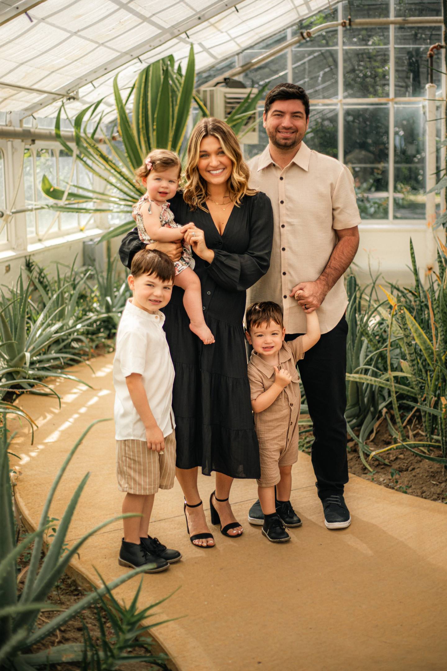 Kristin Walls, 30, of Morris had a vertebral artery dissection on Thanksgiving Day. Walls was also a a second grade teacher at Jones Elementary School in Minooka before her stroke and hopes to return to work in the fall. Walls is pictured with her husband Robbie, her stepsons Cameron, 6 and Kayden, 2 and her 1-year-old daughter Mila.