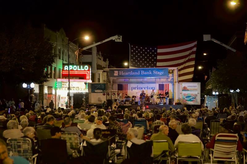 The scene of South Main Street in Princeton on Thursday, Sept. 9, during Down on Main Street concert, which kicked off the 50th annual Homestead Celebration.