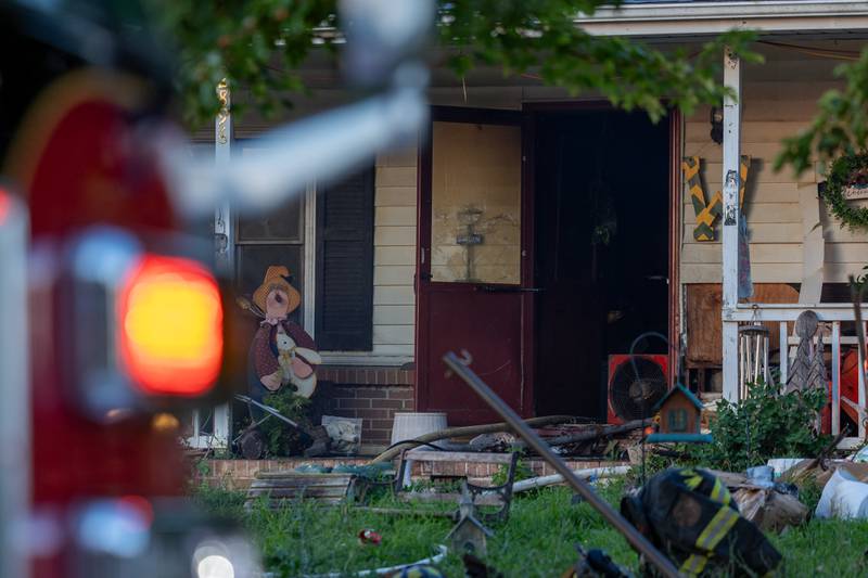 Home catches fire on Saturday, July 19, 2025, in the 1400 Block of U.S. Route 6 outside Ottawa.