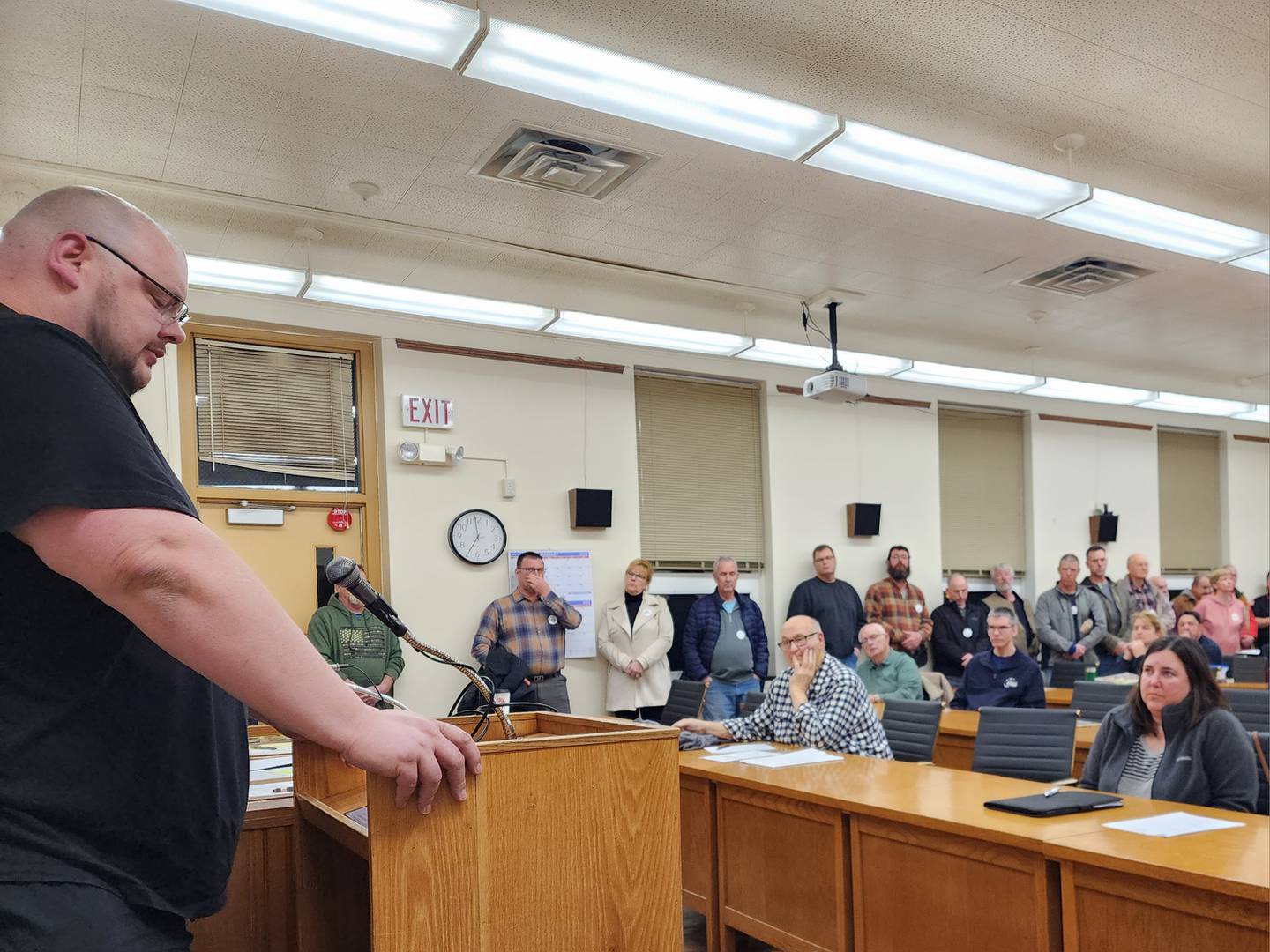 Before the vote took place, board members listened to public comments from 10 speakers, including Martin Rue. Jr. on Tuesday, Feb. 14, 2023.