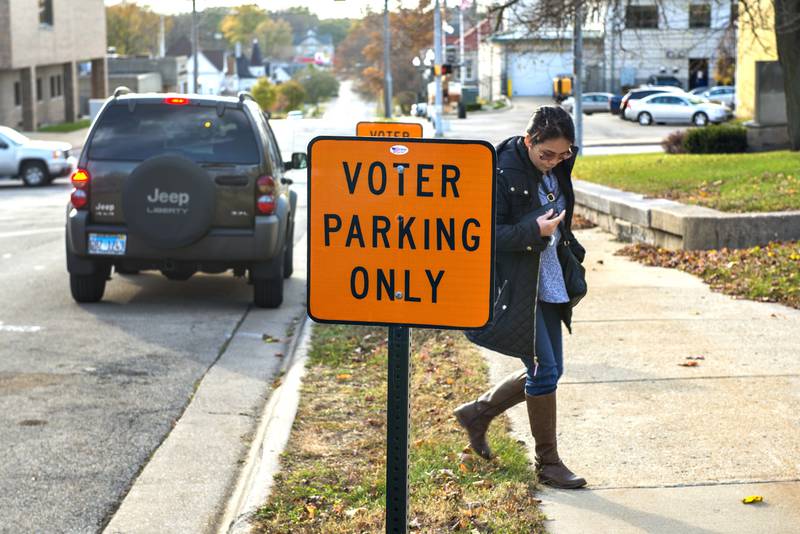 Early voting at the old Lee County Courthouse in Dixon was steady all day as voters cast their ballots ahead of Tuesday's general election.