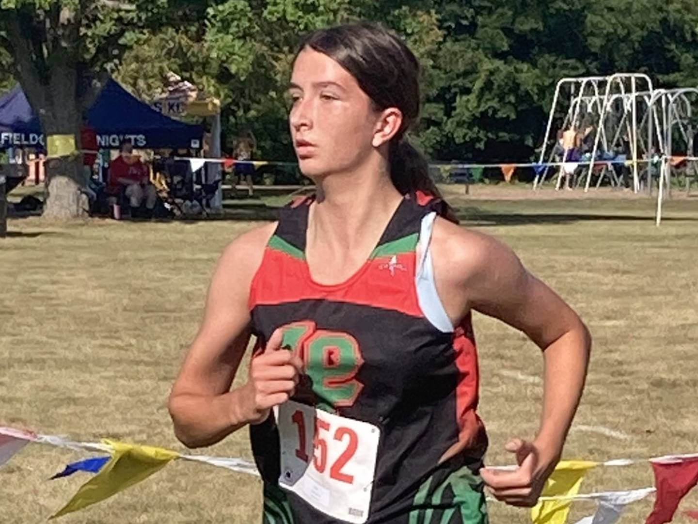 L-P's Ashlee Lord runs in Saturday's Gary Coates Invitational at Zearing Park.