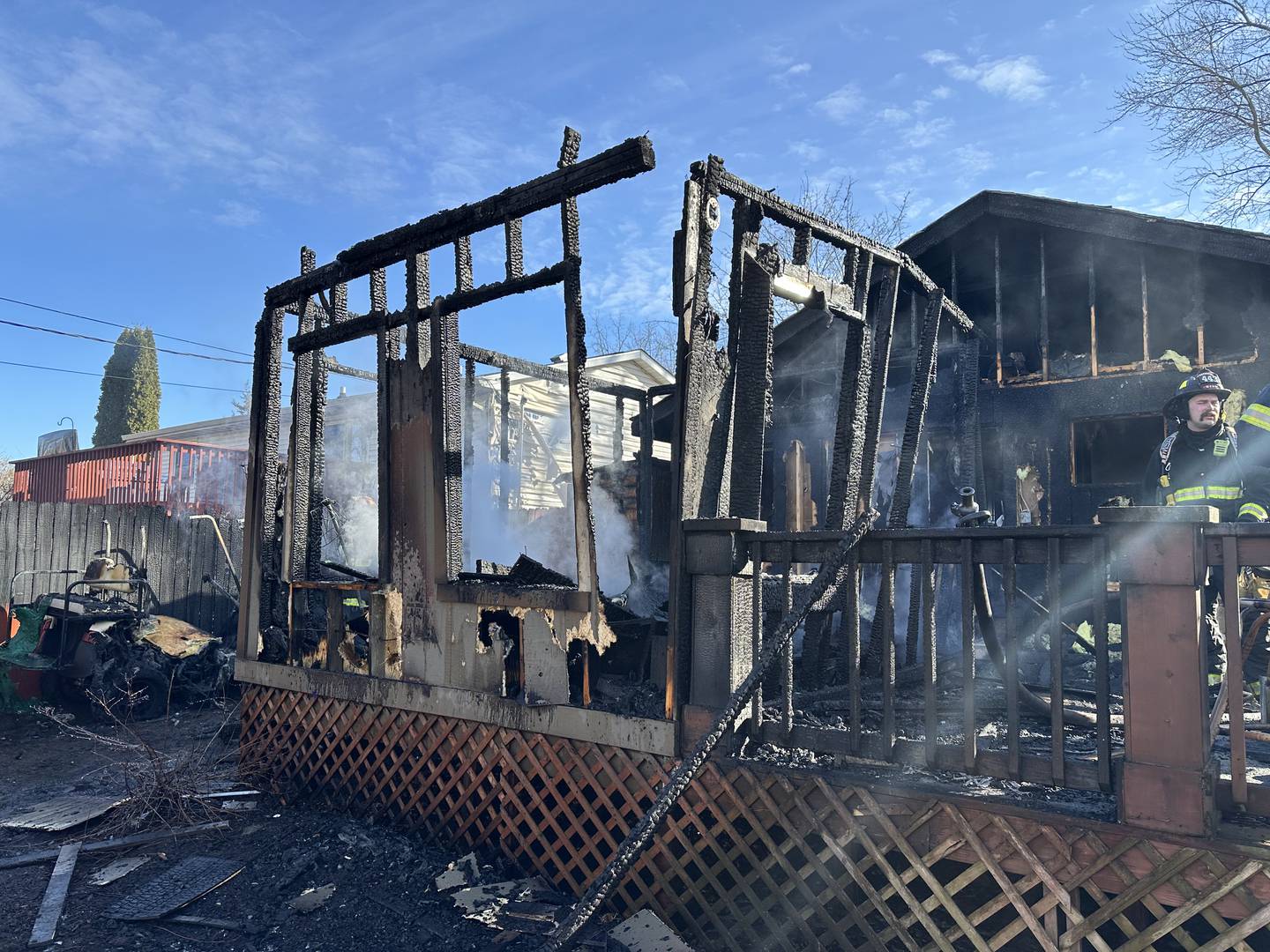The Wonder Lake Fire Protection District responded to a house fire on Sunday, Feb. 9, on Shady Lane that left the home severely damaged.
