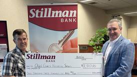 Stillman Bank donates to Ogle County Historical Society for time capsule project
