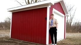 Photos: Eagle Scout builds shed in Sugar Grove