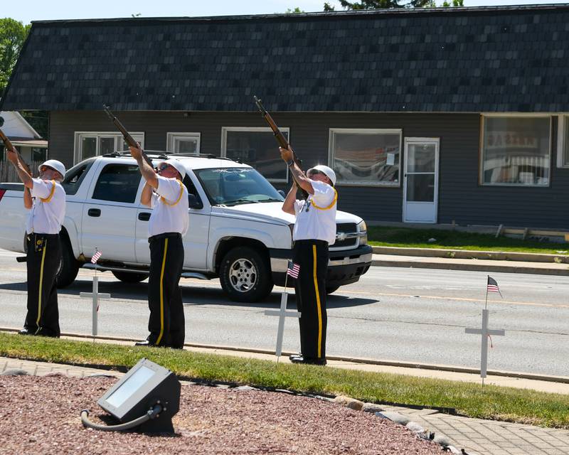 A 21-gun salute took place at Memorial Park in Plano during the Memorial Day remembrance ceremony on Monday, May 29, 2023.