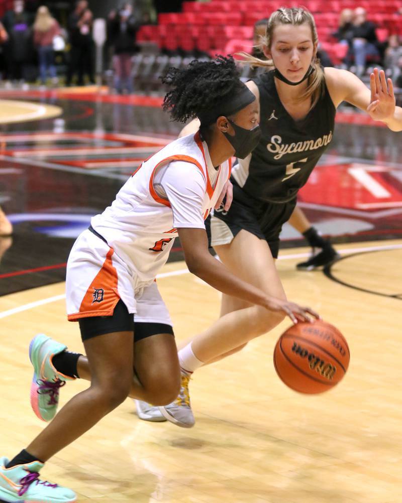 DeKalb Sycamore during the First National Challenge Friday, Jan. 28, 2022, at The Convocation Center on the campus of Northern Illinois University in DeKalb.