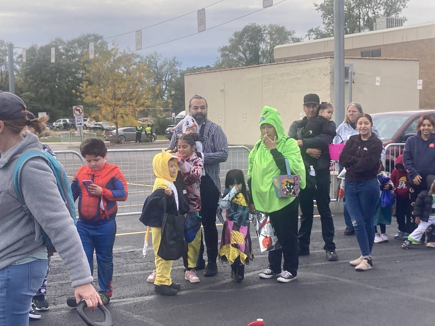 Trick-or-treaters line up for candy at the Joliet Police Department's Trunk-or-Treat event.
Saturday, Oct. 25, 2025.