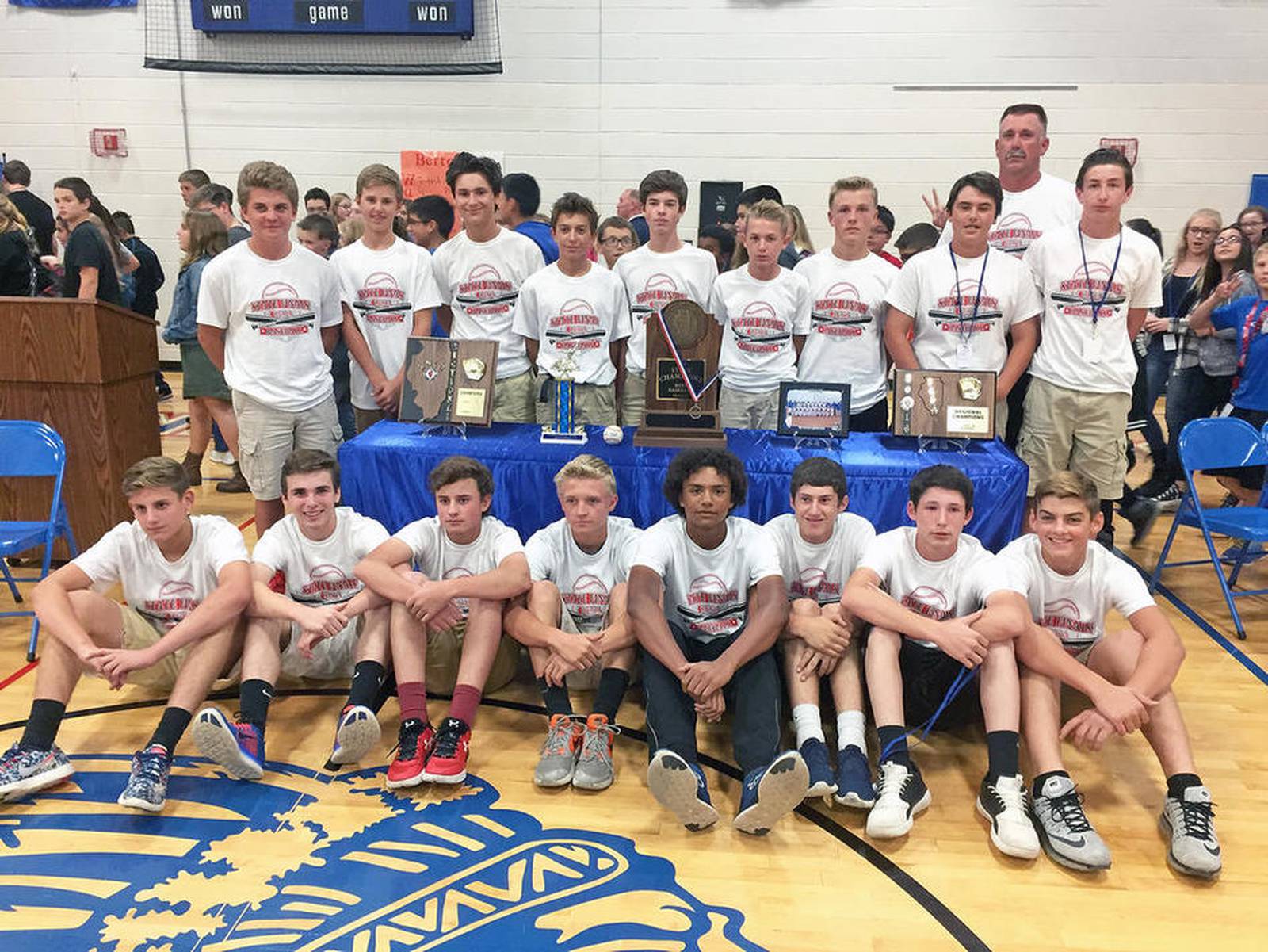 Minooka Junior High celebrates state baseball title Shaw Local