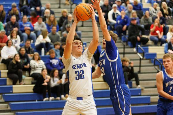 Ben Peterson shakes off early woes, goes off in paint to help Geneva take down Wheaton North