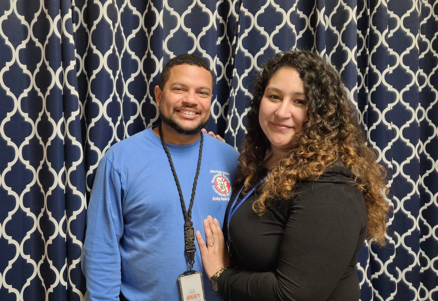 Brandyn Smith, a Navy veteran, is currently an engineer at Washington Junior High School in Joliet, and his wife Nancy Smith, a Navy veteran, is the school secretary at Eisenhower Academy in Joliet.