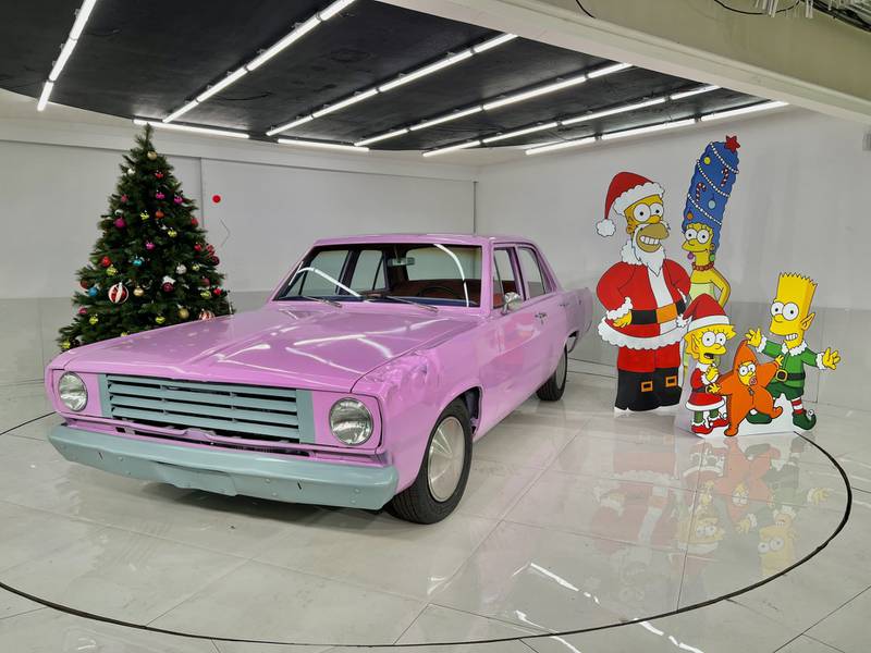 "The Simpsons" iconic pink car display will only be available at the Volo Museum in Volo through Dec. 31, 2024.