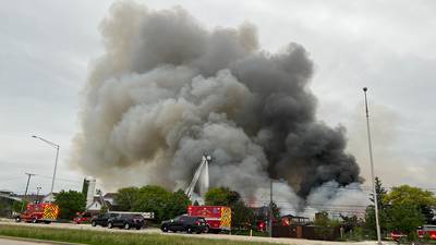 Photos: Fire at former Pheasant Run