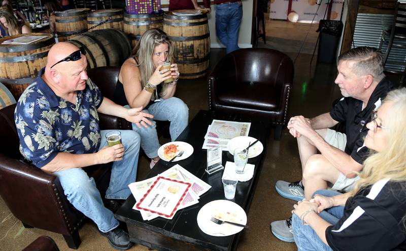 Winners of 2025 Best of the Fox awards chat at Fox Republic Brewing on Wednesday, June 25, 2025.