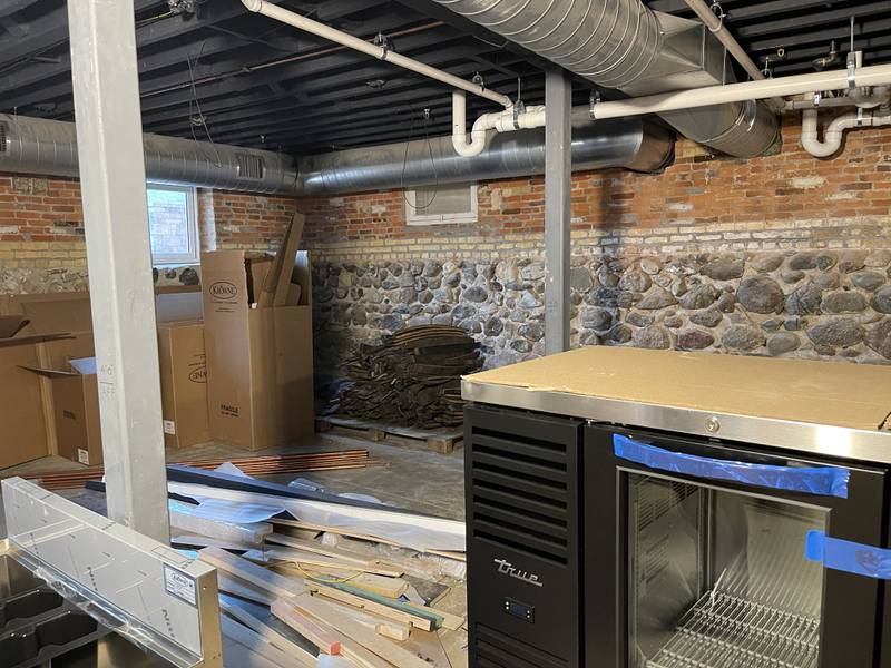 Work is still needed in the basement area of the Old Courthouse and Sheriff's House on Thursday, May 25, 2023. in Woodstock. The basement area will house Wisconsin-based Mobcraft Brewery.