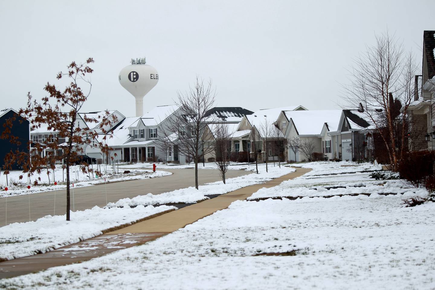 Thirty-eight asylum seekers arrived via bus at the Elburn Metra station Dec. 22, 2023. Thirty-two got on the train, while four were picked up by family.