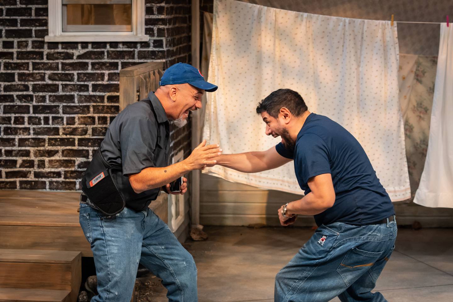 Sammy A. Publes (left) plays Tio and Eddie Martinez is Bull in "BULL: a love story."