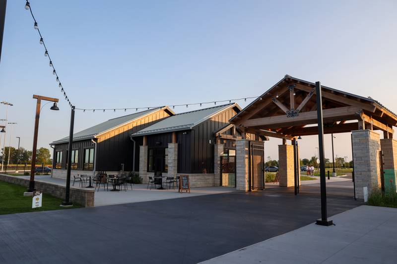 The Sweet Beans coffee and ice cream shop is open next to the main entrance to Bradley's 315 Sports Park during a Bradley Business After Hours event on Tuesday, July 29, 2025.