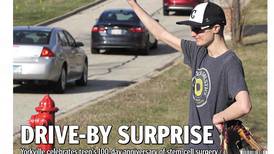 Historical covers for April 9: Drive-By Surprise: Yorkville Celebrates Teen’s 100-Day Anniversary