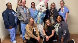 PHOTOS: Easter Bunny visits NICU at Silver Cross Hospital