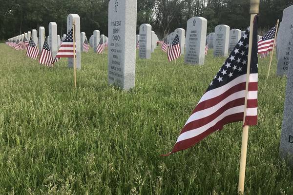 Taps column: Burials at Fort Sheridan National Cemetery